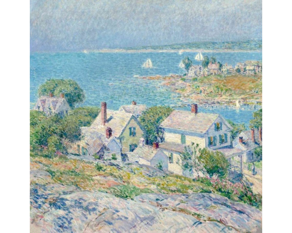 ΠΙΝΑΚΑΣ ΣΕ ΚΑΜΒΑ Childe Hassam - New England Headlands