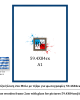 Μπλε ξύλινη κορνίζα 2εκ με τζάμι 59.4Χ84εκ(A1)