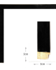 Κορνίζα ξύλινη μαύρη με plexiglass 50Χ70εκ