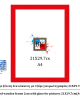 Κόκκινη ξύλινη κορνίζα 2εκ με τζάμι 21Χ29.7εκ(Α4)