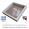 Λευκή ξύλινη Κασετίνα shadow Box με τζάμι 21Χ29.7εκ(Α4)