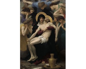 «Πιετά» (Pietà) του Γάλλου ζωγράφου William-Adolphe Bouguereau. Εκτύπωση έργο τέχνης σε κάμβα τελαρωμένο κάθετο 40Χ60εκ 
