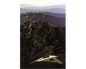 "Hidden Valley" του Eyvind Earle με τίτλο Εκτύπωση έργο τέχνης σε κάμβα τελαρωμένο κάθετο 40Χ60εκ 
