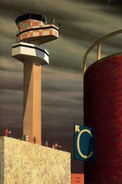 "Control Tower" (Πύργος Ελέγχου) του Αυστραλού καλλιτέχνη Jeffrey Smart. Εκτύπωση έργο τέχνης σε κάμβα τελαρωμένο κάθετο 40Χ60εκ Εκτύπωση έργο τέχνης σε κάμβα τελαρωμένο κάθετο 40Χ60εκ 