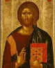 Ο Χριστός ο Παντοκράτορας. Εκτύπωση έργο τέχνης σε κάμβα τελαρωμένο κάθετο 40Χ60εκ 