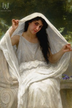 "Το Πέπλο" (The Veil), του Γάλλου ακαδημαϊκού ζωγράφου Ουιλιάμ-Αντόλφ Μπουγκερώ (William-Adolphe Bouguereau). Εκτύπωση έργο τέχνης σε κάμβα τελαρωμένο κάθετο 40Χ60εκ 