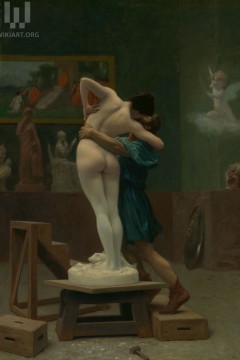 Jean-Léon Gérôme με τίτλο «Πυγμαλίων και Γαλάτεια» Εκτύπωση έργο τέχνης σε κάμβα τελαρωμένο κάθετο 40Χ60εκ 