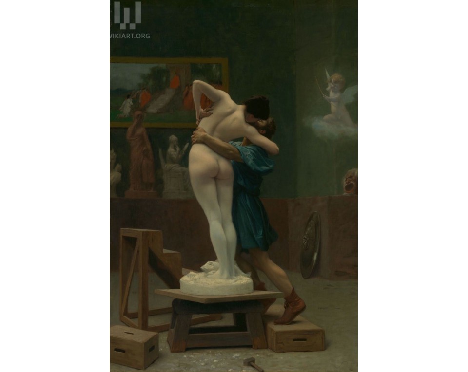 Jean-Léon Gérôme με τίτλο «Πυγμαλίων και Γαλάτεια» Εκτύπωση έργο τέχνης σε κάμβα τελαρωμένο κάθετο 40Χ60εκ 