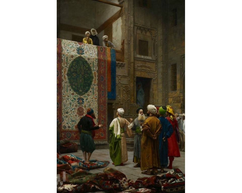 Jean-Léon Gérôme με τίτλο «Ο Χαλίτρης» (The Carpet Merchant). Εκτύπωση έργο τέχνης σε κάμβα τελαρωμένο κάθετο 40Χ60εκ 