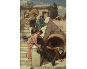  «Διογένης», φιλοτεχνήθηκε από τον Άγγλο ζωγράφο Τζον Γουίλιαμ Γουότερχαουζ (John William Waterhouse) . Εκτύπωση έργο τέχνης σε κάμβα τελαρωμένο κάθετο 40Χ60εκ 