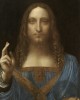 "Salvator Mundi" του Λεονάρντο ντα Βίντσι (Leonardo da vinci). Εκτύπωση έργο τέχνης σε κάμβα τελαρωμένο κάθετο 40Χ60εκ 