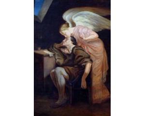 πίνακας του Paul Cézanne με τίτλο «Το Φιλί της Μούσας» (The Kiss of the Muse)Εκτύπωση έργο τέχνης σε κάμβα τελαρωμένο κάθετο 40Χ60εκ 