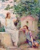 Τίτλος: Ο Ιησούς στο Πηγάδι (Jesus at the Well) ή Ο Ιησούς και η Σαμαρείτιδα (Jesus and the Samaritan Woman). Καλλιτέχνης: Luc-Olivier Merson (Λυκ-Ολιβιέ Μερσόν). Εκτύπωση έργο τέχνης σε κάμβα τελαρωμένο κάθετο 40Χ60εκ 