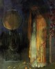 Καλλιτέχνης: Οντιλόν Ρεντόν (Odilon Redon). Τίτλος : "Ο Κίτρινος Μανδύας" (The Yellow Cape) Εκτύπωση έργο τέχνης σε κάμβα τελαρωμένο κάθετο 40Χ60εκ 