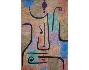 Πάουλ Κλέε (Paul Klee) με τίτλο "Αρχάγγελος" ("Archangel" ή "Erzengel").  Εκτύπωση έργο τέχνης σε κάμβα τελαρωμένο κάθετο 40Χ60εκ 