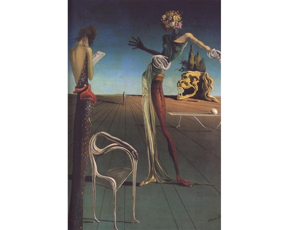 "Γυναίκα με κεφάλι από τριαντάφυλλα" (Woman with a Head of Roses), ένα έργο του σουρεαλιστή καλλιτέχνη Σαλβαδόρ Νταλί (Salvador Dalí). Εκτύπωση έργο τέχνης σε κάμβα τελαρωμένο κάθετο 40Χ60εκ 
