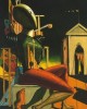 Giorgio de Chirico, "Μυστήριο και Μελαγχολία ενός Δρόμου" (Mystery and Melancholy of a Street).  Εκτύπωση έργο τέχνης σε κάμβα τελαρωμένο κάθετο 40Χ60εκ 