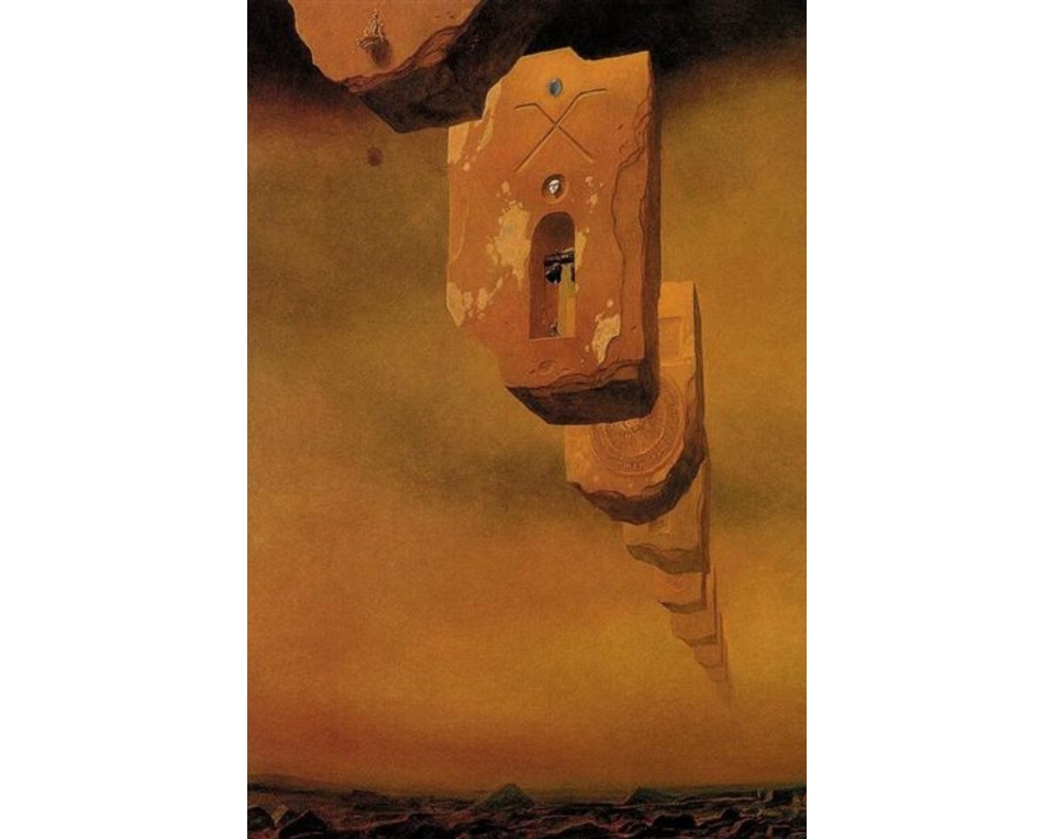 Zdzisław Beksiński Εκτύπωση έργο τέχνης σε κάμβα τελαρωμένο κάθετο 40Χ60εκ 