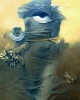 Ζντζίσουαφ Μπεκσίνσκι (Zdzisław Beksiński).  Εκτύπωση έργο τέχνης σε κάμβα τελαρωμένο κάθετο 40Χ60εκ 