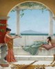  Τζον Ουίλλιαμ Γκόντουαρντ (John William Godward) με τίτλο "The Sweet Siesta of a Summer Day" (Η γλυκιά σιέστα μιας καλοκαιρινής μέρας) Εκτύπωση έργο τέχνης σε κάμβα τελαρωμένο οριζόντιο 40Χ60εκ 