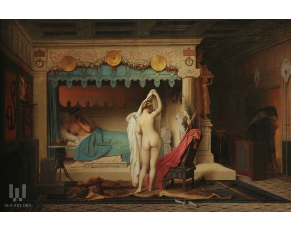 "Ο Βασιλιάς Κανδαύλης" (γαλλικά: Le Roi Candaules) του Γάλλου ζωγράφου Ζαν-Λεόν Ζερόμ (Jean-Léon Gérôme).  Εκτύπωση έργο τέχνης σε κάμβα τελαρωμένο οριζόντιο 40Χ60εκ 
