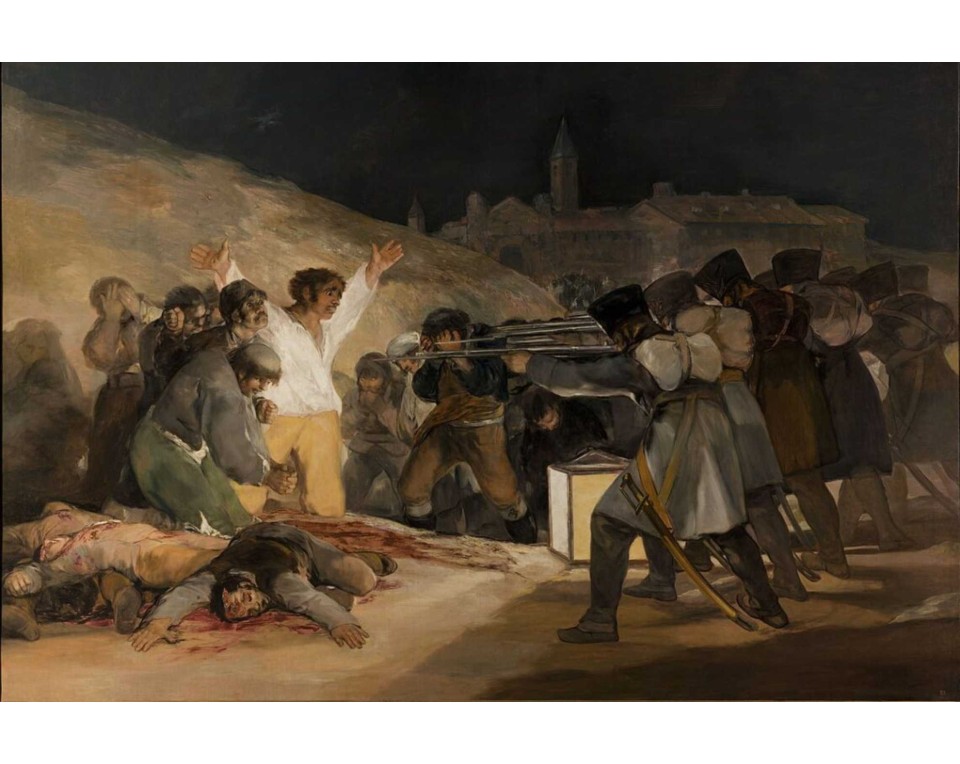"Η 3η Μαΐου 1808" (πλήρης τίτλος: Η 3η Μαΐου 1808 στη Μαδρίτη, ή Οι εκτελέσεις στον λόφο Πρίθιπε Πίο) του Ισπανού ζωγράφου Φρανθίσκο ντε Γκόγια.  Εκτύπωση έργο τέχνης σε κάμβα τελαρωμένο οριζόντιο 40Χ60εκ 