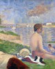  "Λουόμενοι στην Ανιέρ" (Bathers at Asnières) του Γάλλου ζωγράφου Ζωρζ Σερά (Georges Seurat).  Εκτύπωση έργο τέχνης σε κάμβα τελαρωμένο οριζόντιο  40Χ60εκ 