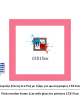 Pink ξύλινη κορνίζα 2εκ με τζάμι 15Χ15εκ